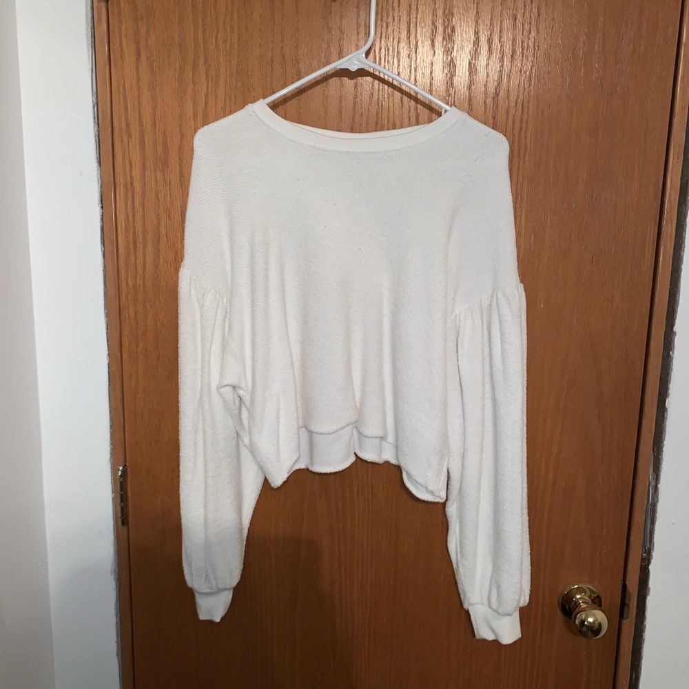 Free people cropped sweatshirt